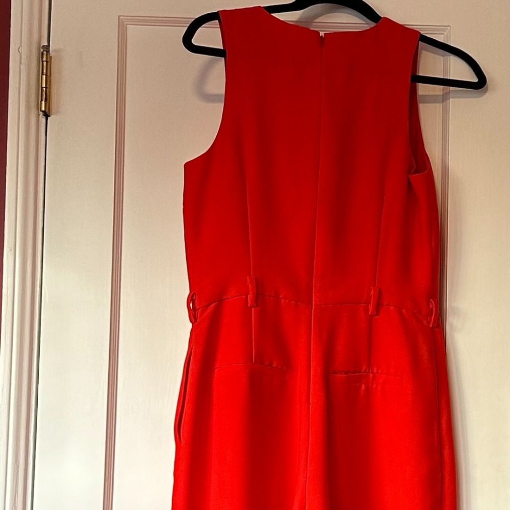 Banana Republic Red V Neck Jumpsuit Size 4
